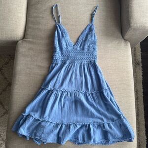 Altar’d State Blue Tiered Mini Dress - Size M - NWT